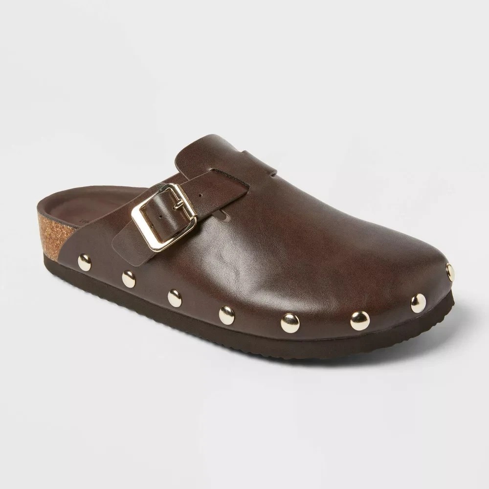 Women's Lee Clog Mule Flat - Universal Thread Brown 8 - Picture 8 of 8